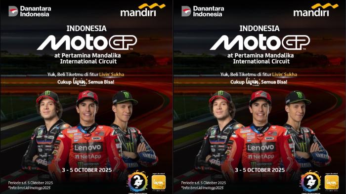 Bank Mandiri Tebar Diskon 20 Persen Tiket Nonton MotoGP Mandalika 2025, Ini Syarat dan Cara Klaimnya