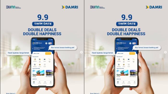 Damri Bagi-bagi Diskon Tiket Spesial Tanggal Kembar 9.9, Ini Syarat dan Cara Klaimnya
