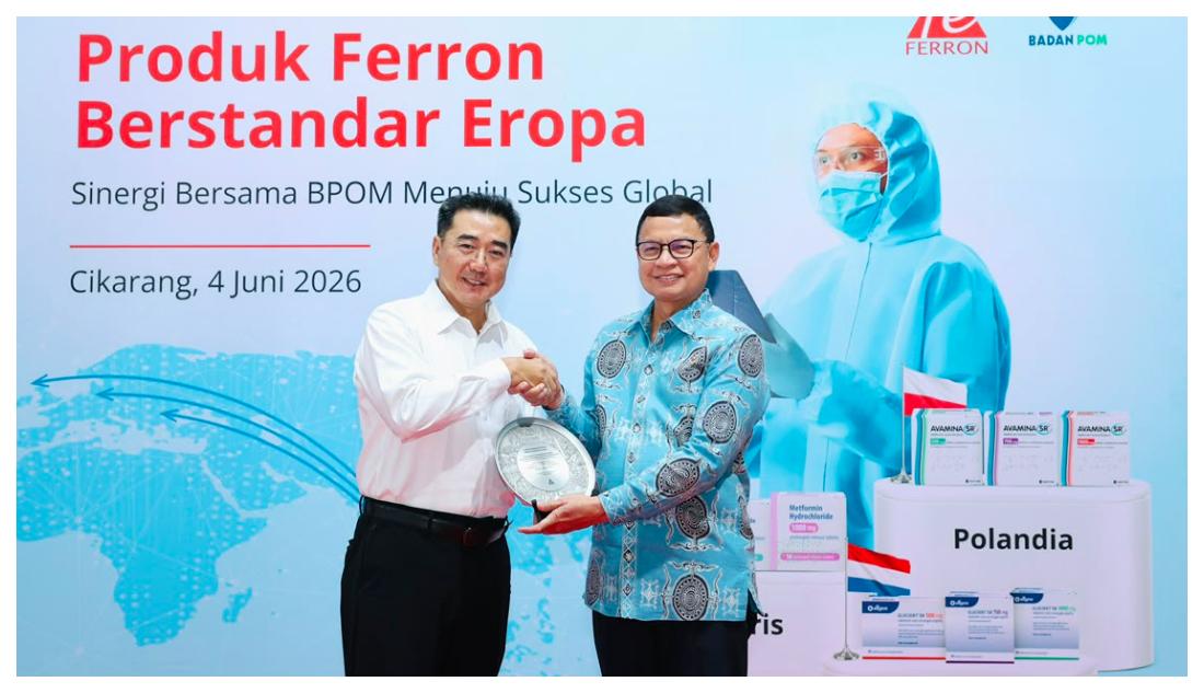 Lepas Ekspor Ke-150 Ferron Par ke Eropa, Kepala BPOM: Bukti Daya Saing Farmasi RI di Pasar Global