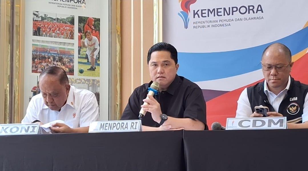 Menpora Erick Thohir Sebut Target Sepakbola di SEA Games yang Diusulkan PSSI Hanya Medali Perak