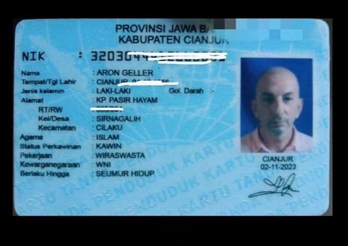 Profesi WNA Israel Aron Geller Ber-KTP Cianjur: Direktur Perusahaan di Bali, Pernah Bangun Vila