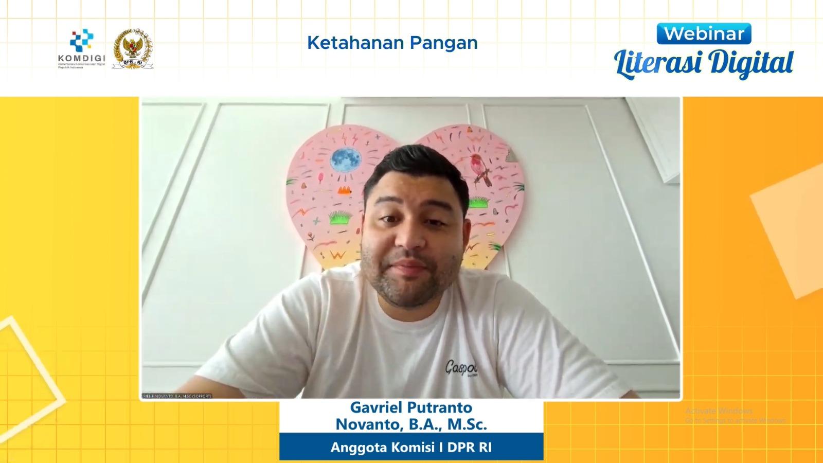 Tantangan Global Makin Kompleks, Gavriel Novanto Dorong Pemanfaatan Teknologi di Sektor Pangan