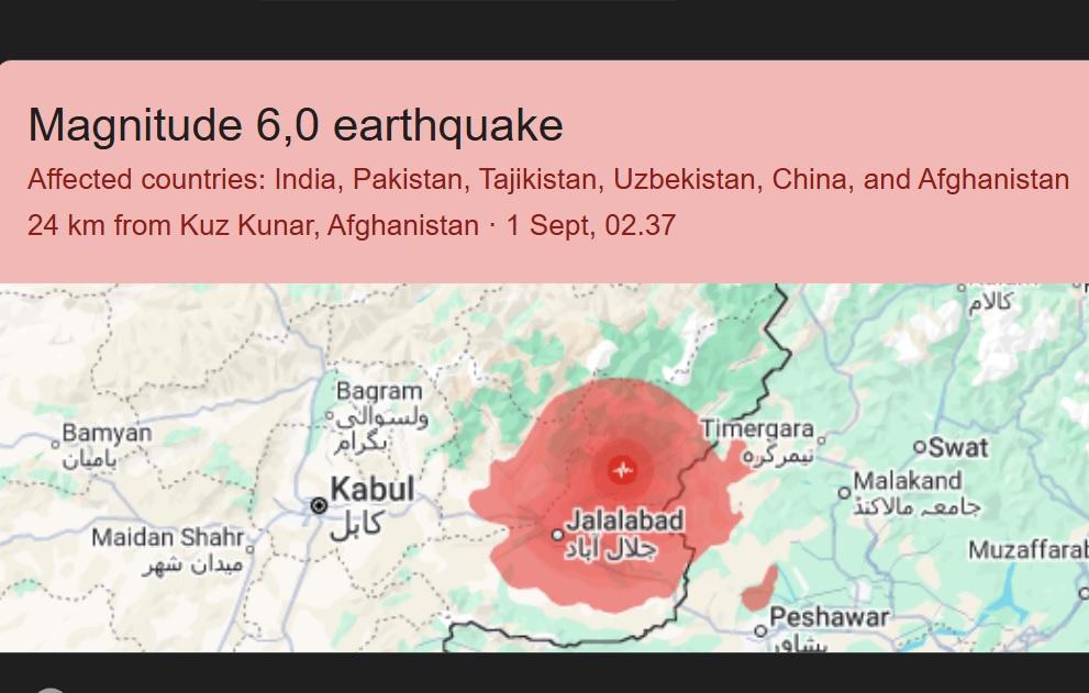 Korban Gempa Afghanistan Meningkat Menjadi Lebih dari 1.400 Orang