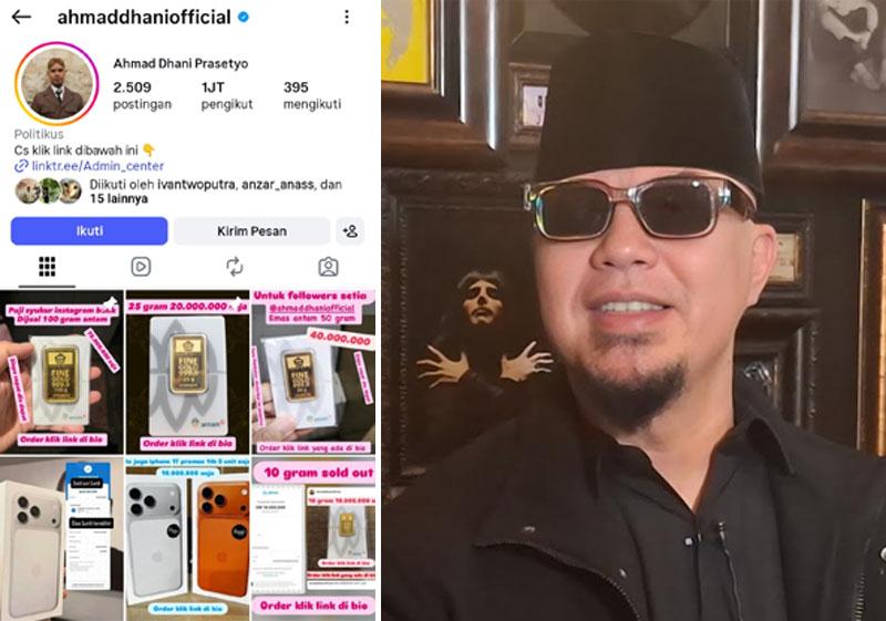 Instagram Ahmad Dhani Diretas, 3 Orang Tertipu Rp60 Juta Beli Emas Murah di IG Suami Mulan Jameela