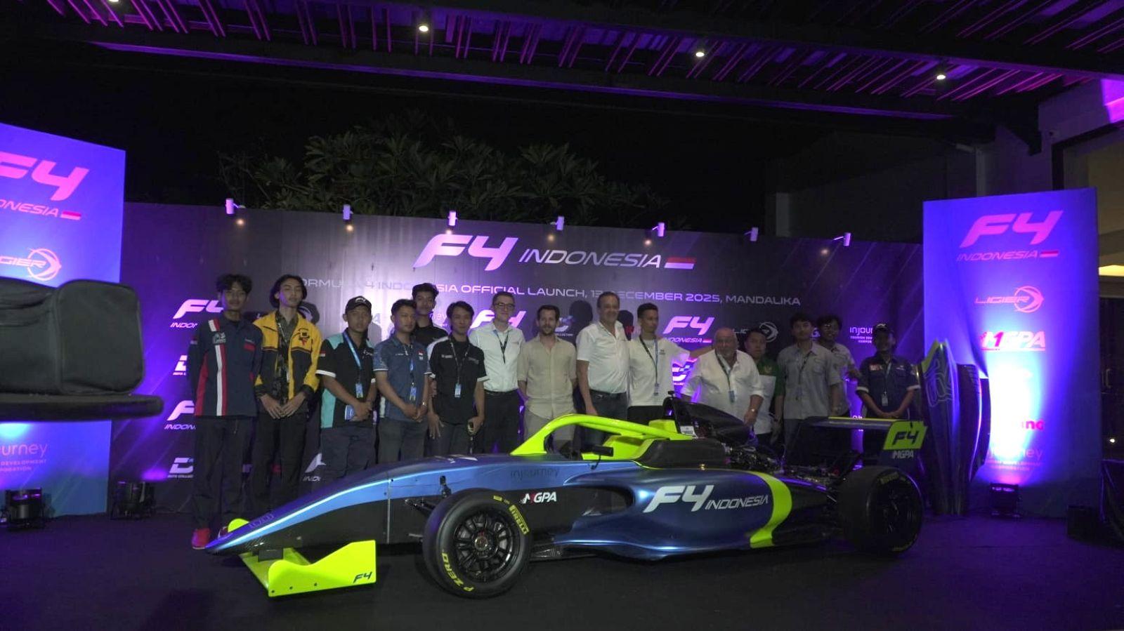 Formula 4 Indonesia Resmi Diluncurkan, Mandalika Jadi Pusat Pembinaan Pembalap Muda