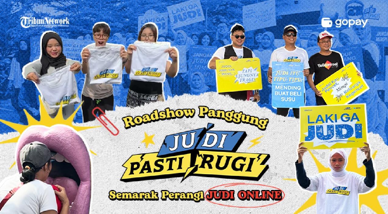 Sambangi 4 Kota, Roadshow Judi Pasti Rugi GoPay  bersama Tribun Network Perangi Bahaya Judi Online