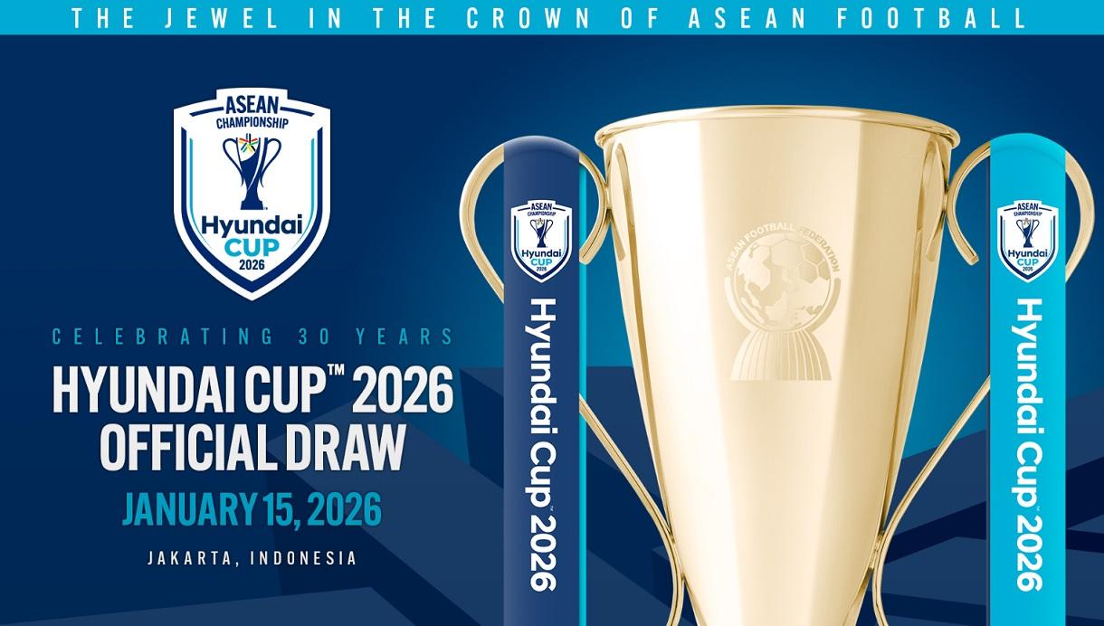 JADWAL DRAWING - Jadwal drawing Piala AFF 2026 alias Asean Cup 2026 yang bakal diundi di Jakarta, pada 15 Januari 2026 pukul 11.00 WIB. Calon lawan Timnas Indonesia akan ditentukan.