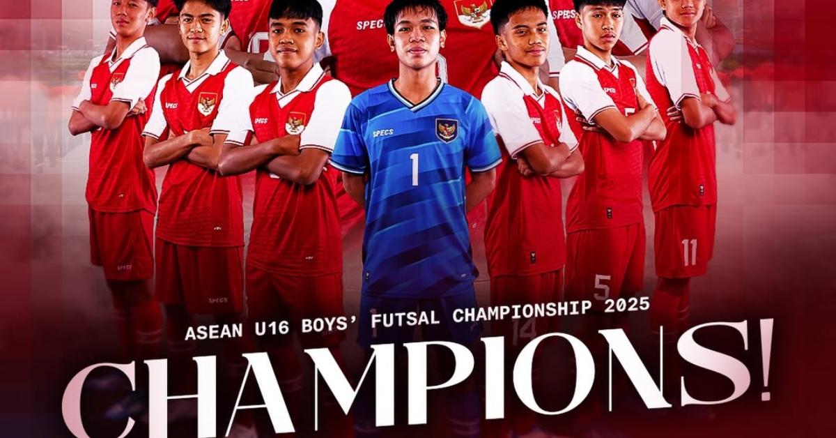 Timnas U16 Indonesia Juara Piala AFF Futsal! Garuda Muda Tundukkan Thailand, Skor 3-4