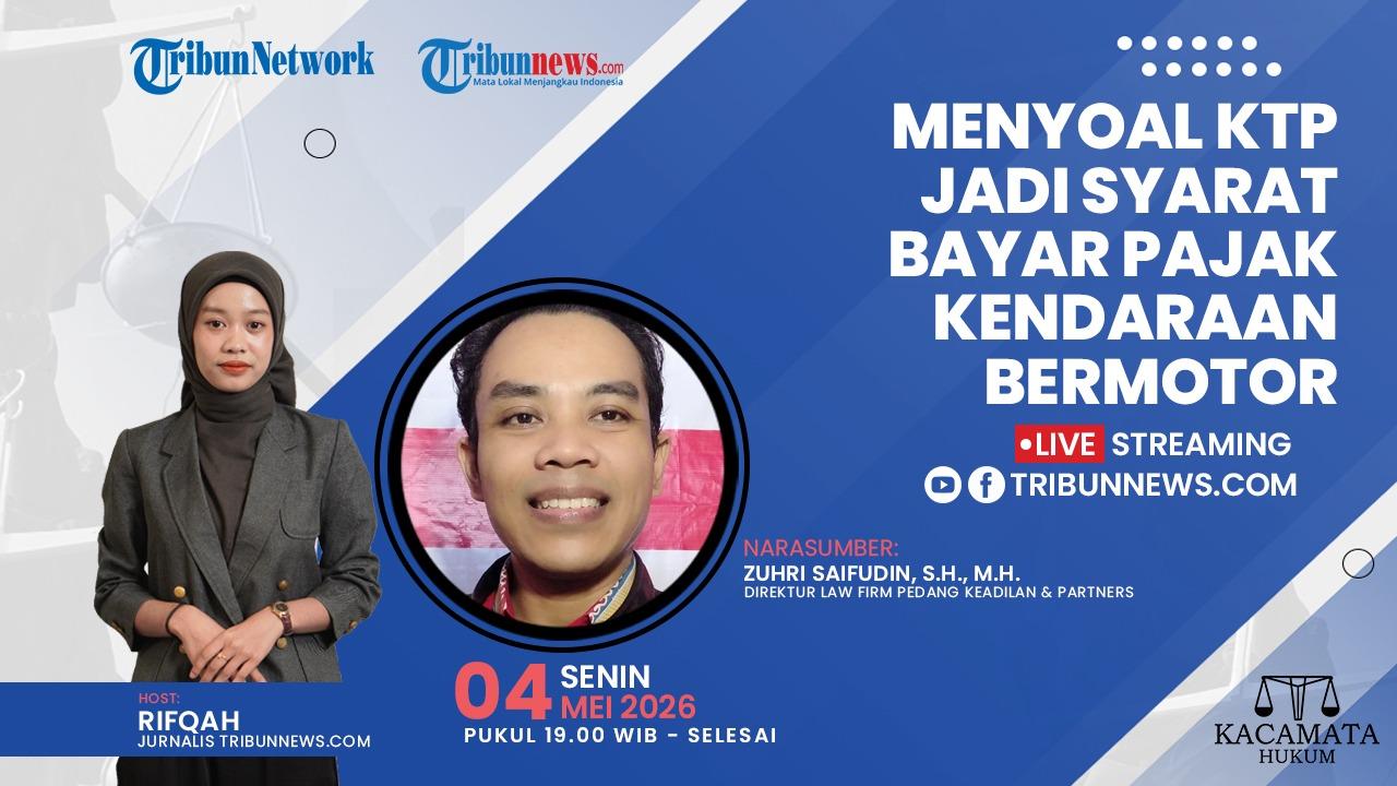 Talkshow Kacamata Hukum 4 Mei 2026: KTP Jadi Syarat Bayar Pajak Kendaraan Bermotor