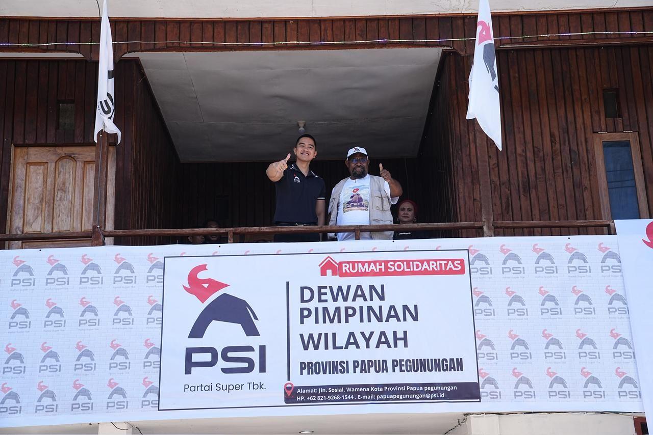 Kaesang Kunjungi 'Honai' Baru PSI Papua Pegunungan, Yotam Wonda: Tempat Bicara hal-hal Besar