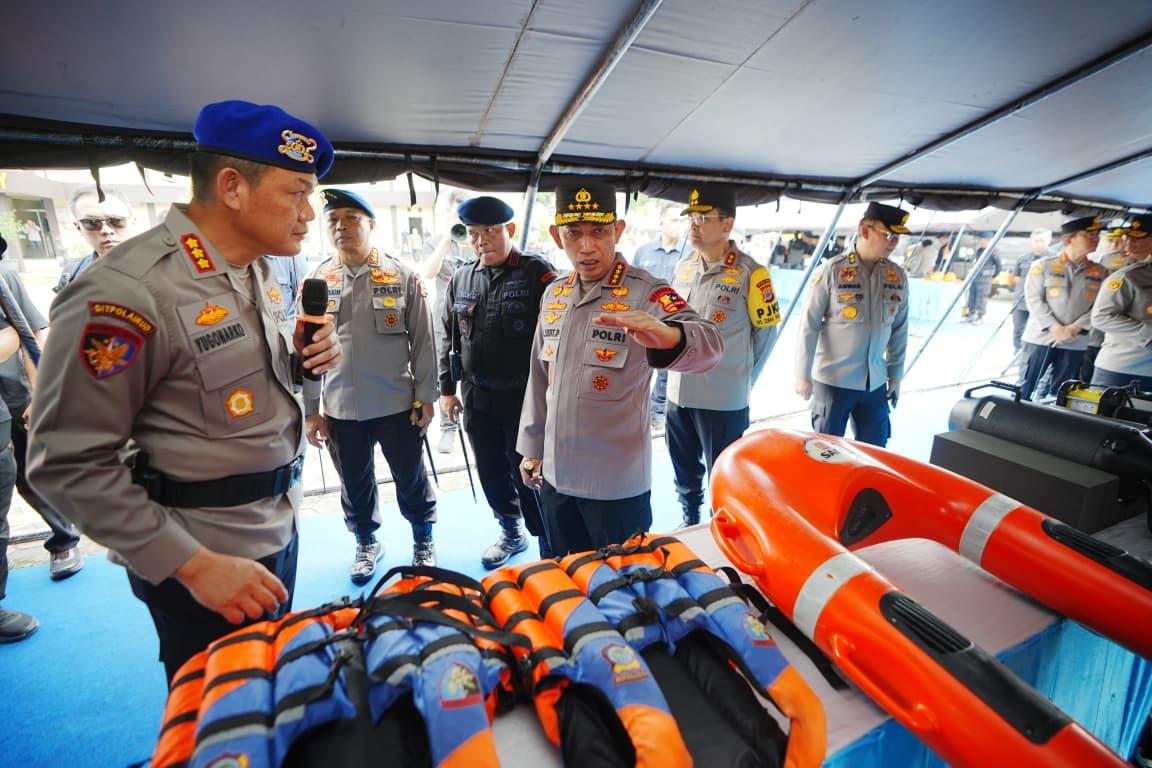 Kapolri Cek Personel dan Sarana Prasarana Polda DIY, Pastikan Siap Hadapi Potensi Bencana Alam