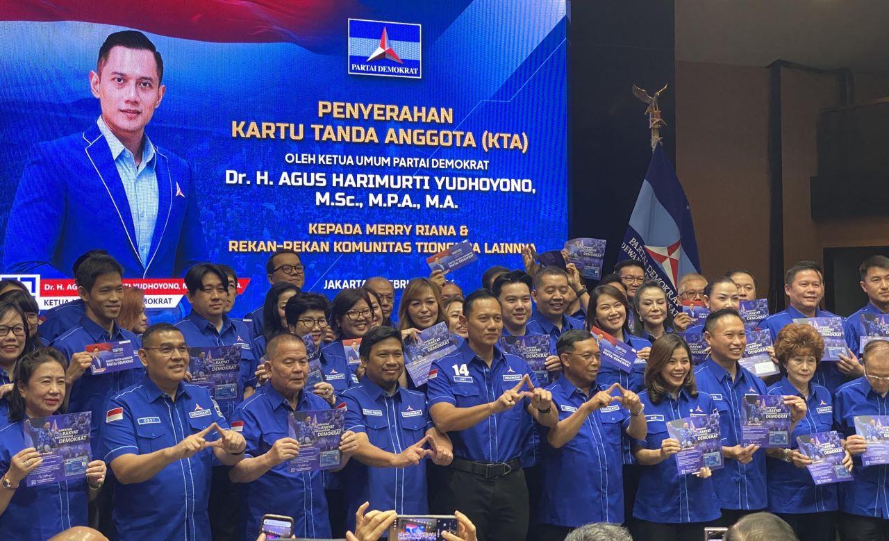 Merry Riana Resmi Jadi Kader Demokrat, AHY Rangkul Puluhan Komunitas Tionghoa