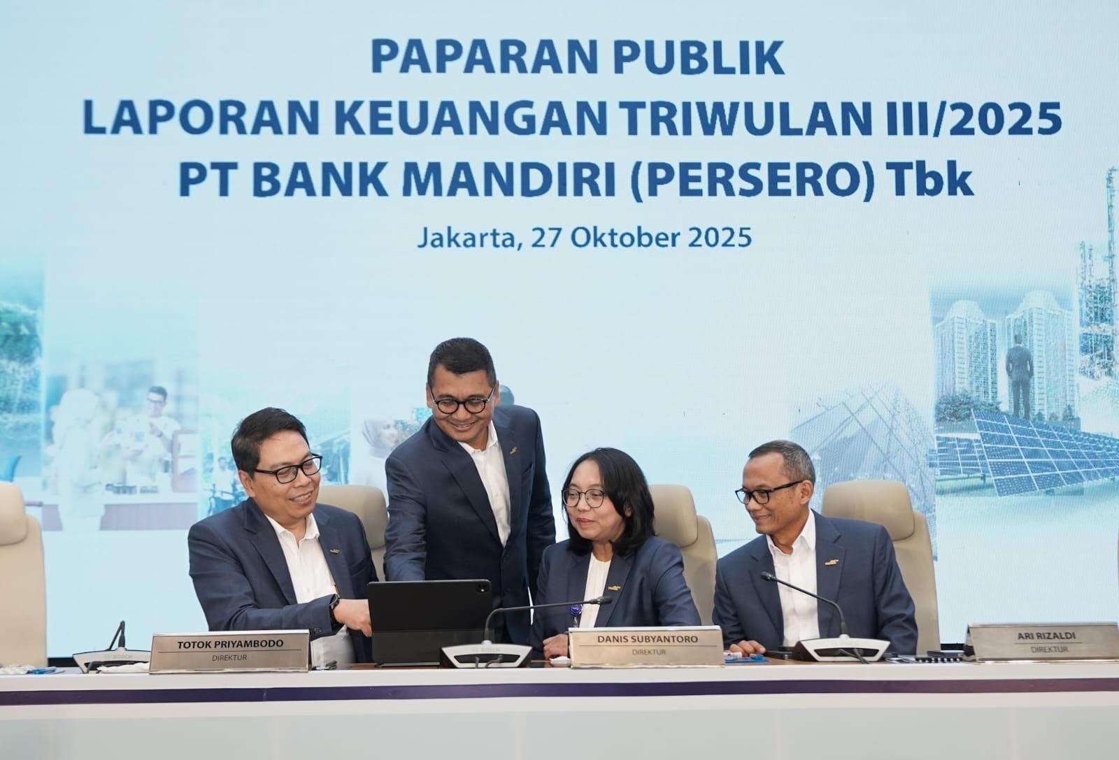 Bank Mandiri Cetak Laba Bersih Rp 37,7 Triliun di Kuartal III 2025