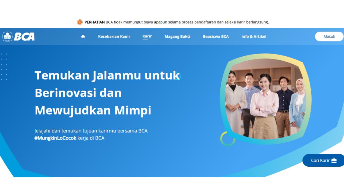 Lowongan Kerja BCA Program Trainee 2026, Fresh Graduate Bisa Daftar