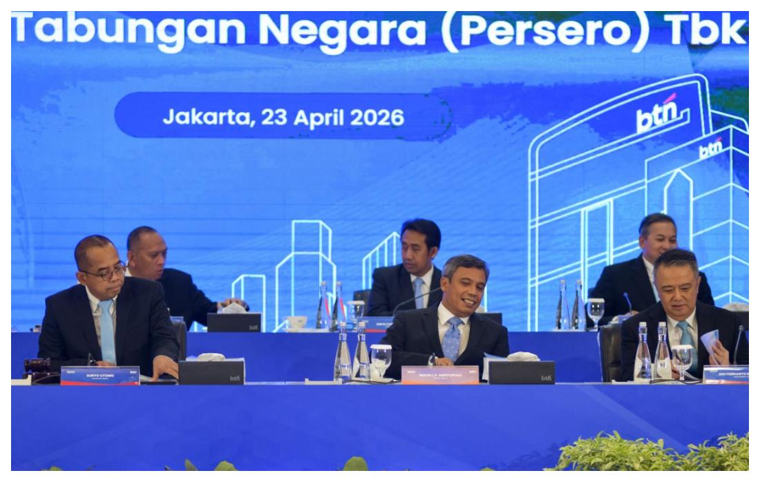 BTN Raup Laba Bersih Konsolidasi Rp 1,45 Triliun Per April 2026, Naik 43,8 Persen