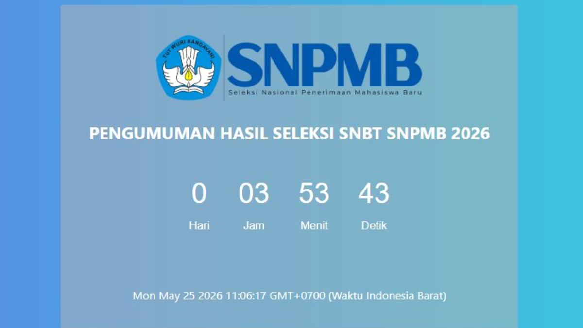 41 Link Pengumuman SNBT 2026, Diumumkan Hari Ini Pukul 15.00 WIB