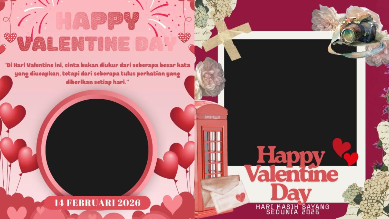 70 Link Twibbon Valentine Day 2026 Romantis, Beserta Cara Buat dan Bagikan di Media Sosial