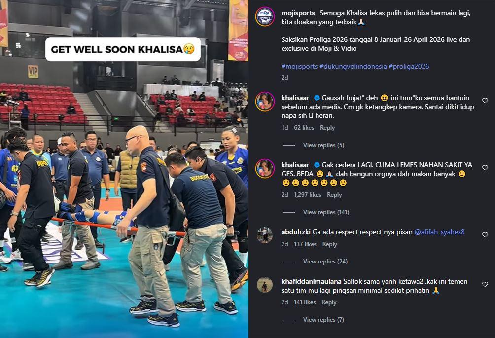 Momen setter Jakarta Electric PLN, Khalisa Azilia Rahma harus ditandu