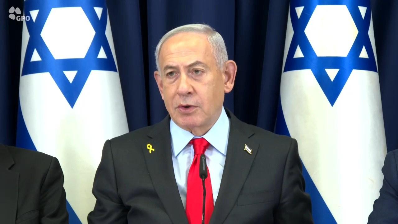 PIDATO BENJAMIN NETANYAHU -  Foto yang diambil dari Facebook GPO, Kamis (2/10/2025), memperlihatkan Perdana Menteri Israel, Benjamin Netanyahu menyampaikan pidato di Israel setelah kembali dari kunjungannya ke Amerika Serikat pada Rabu (1/10/2025).