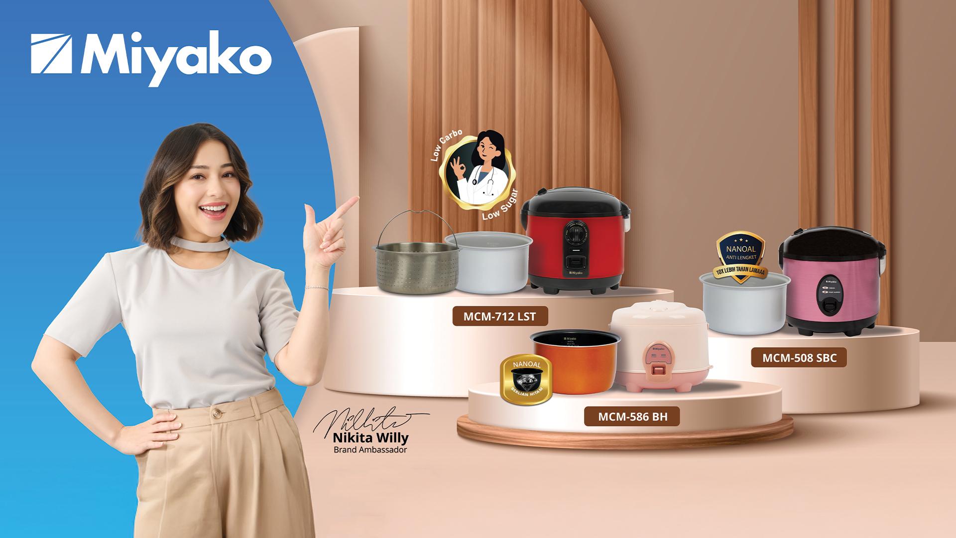 Nikita Willy Perpanjang Kolaborasi dengan Miyako, Kini Hadir di Kategori Rice Cooker