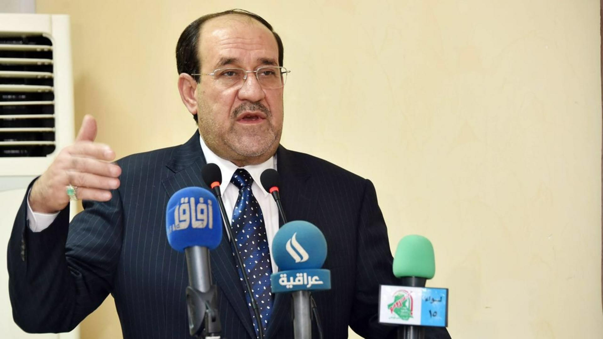 POLITIK IRAK - Nouri Al-Maliki dalam sebuah konferensi pers pada Juli 2016. (Twitter/X @nourialmalikiiq)