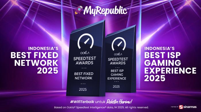 Ookla Nobatkan MyRepublic Indonesia sebagai Best Fixed Network dan Best ISP Gaming 2025