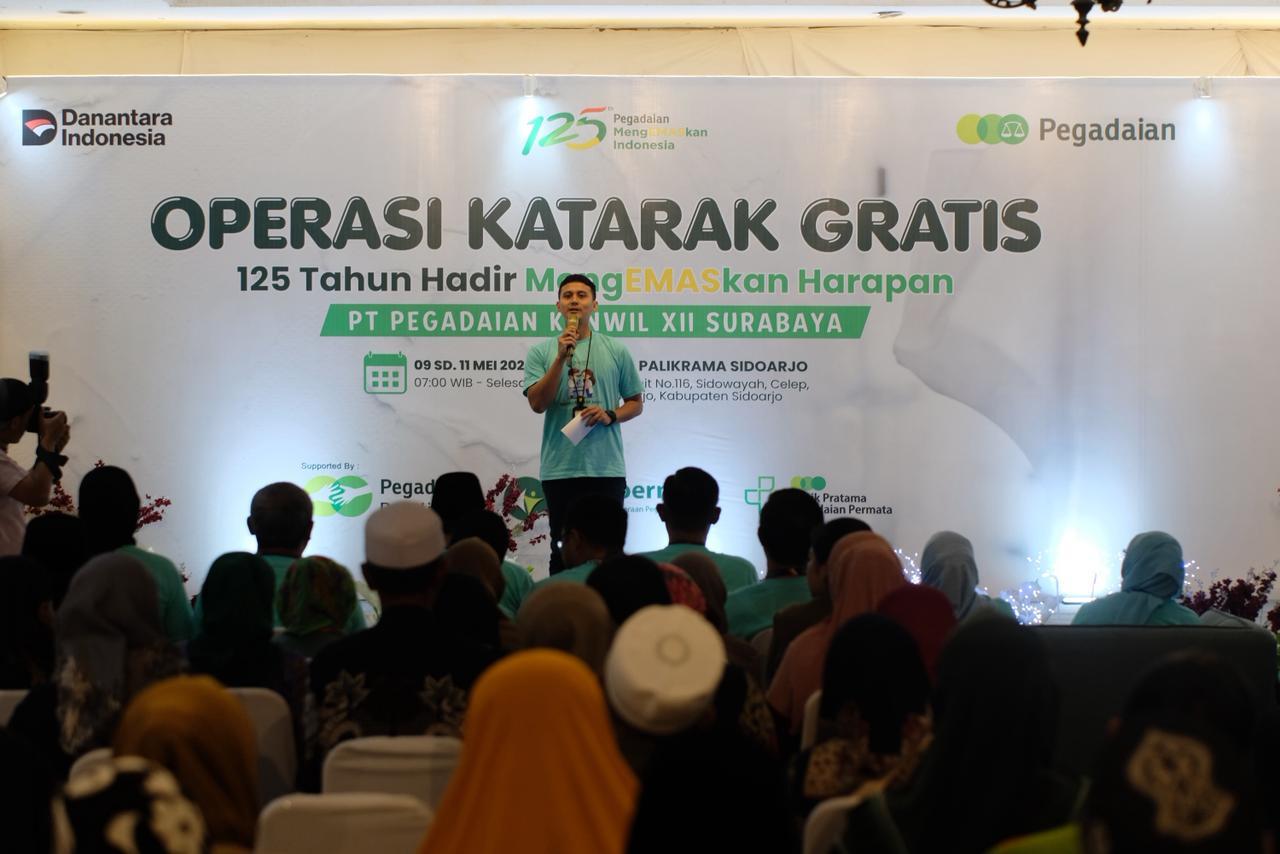 PT Pegadaian Perkuat Komitmen Sosial Lewat Operasi Katarak Gratis di Sidoarjo