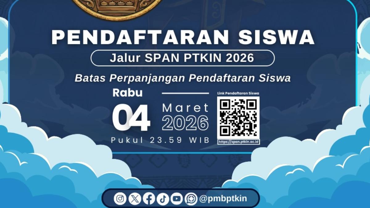 Pendaftaran SPAN-PTKIN 2026 Diperpanjang hingga 4 Maret, Segera Daftar!