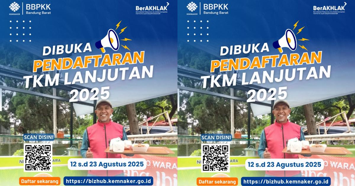 Pendaftaran TKM Lanjutan Terakhir Ditutup 23 Agustus 2025, Ini Link Daftarnya