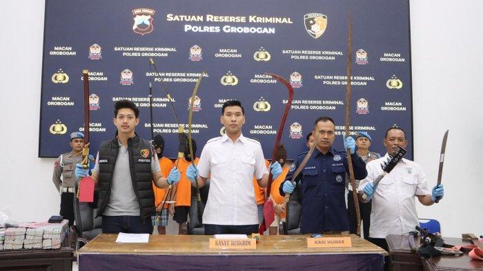 Polisi Tangkap 13 Pelaku Perang Sarung di Grobogan, 8 Orang di Antaranya di Bawah Umur