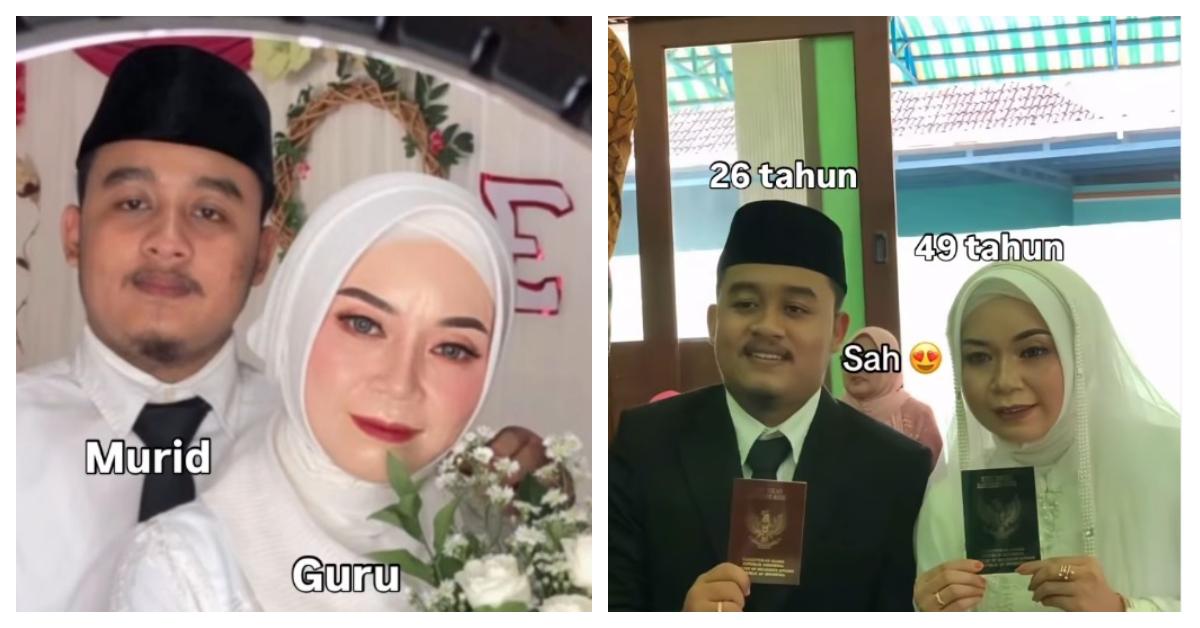 BERITA VIRAL - Tangkap layar akun Instagram @mamipapi.daily pada Jumat (6/2/2026), memperlihatkan unggahan seorang pria yang menikahi permepuan di Sragen, Jawa Tengah, beda 23 tahun. Kisah cinta pria di Sragen nikahi mantan guru sewaktu SMK, terpaut usia 23 tahun.