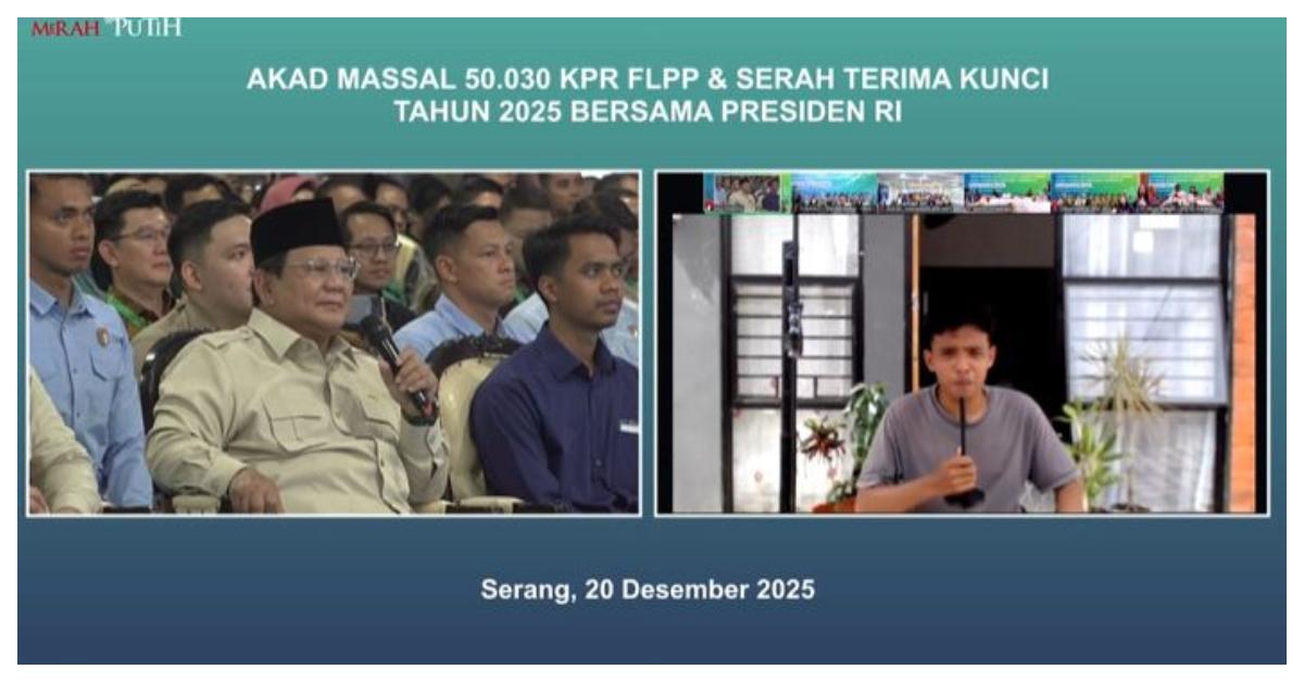 Kelakar Prabowo saat Ngobrol dengan Penerima Rumah Subsidi: Punya Potongan Jadi Konglomerat, Kamu