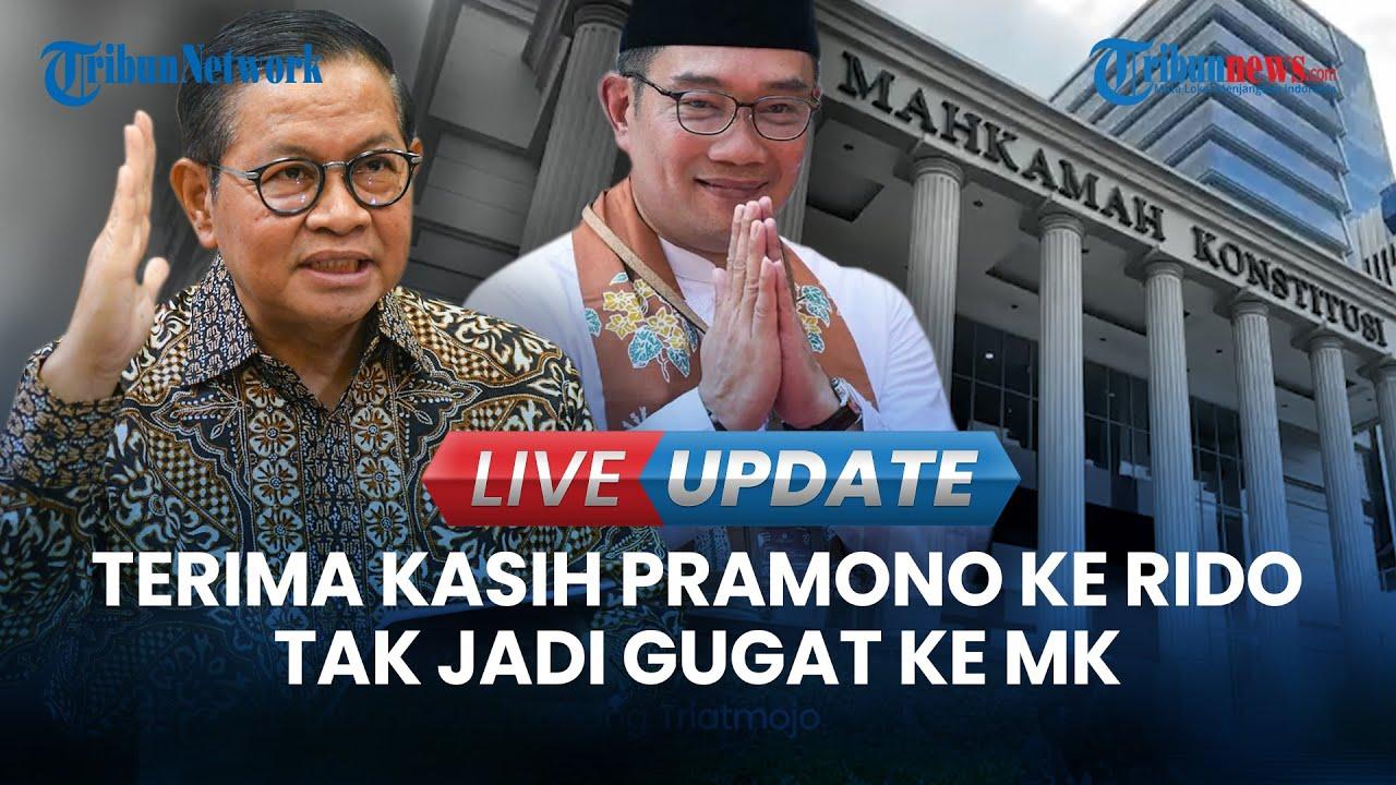 VIDEO Pernyataan Perdana Pramono Usai RK-Suswono Tak Ajukan Gugatan ke MK: Saya Berterima Kasih