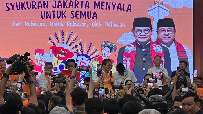 Menangi Pilkada Jakarta, Pramono-Doel Syukuran Jakarta Menyala Bersama Relawan