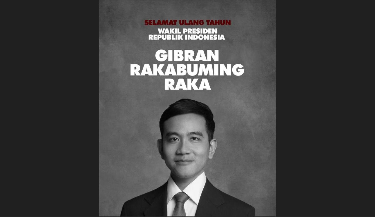 Prabowo Ucapkan Ultah ke Gibran Lewat Foto Hitam Putih, Netizen: Kok Kayak Bela Sungkawa?
