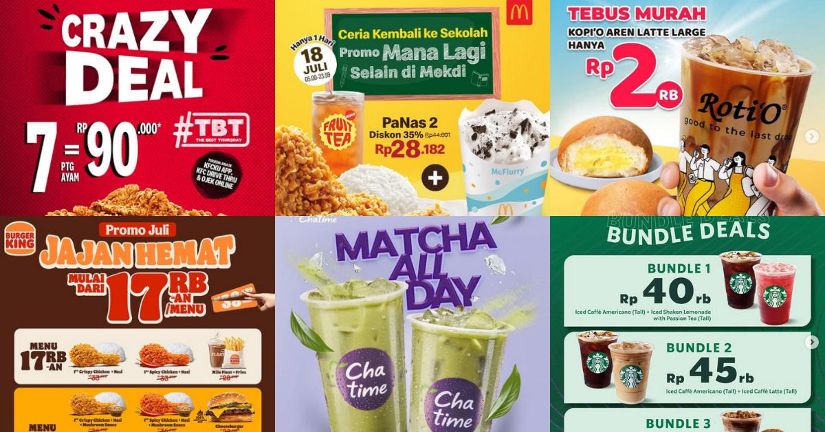 Kumpulan Promo Makanan dan Minuman Hari Ini: Ada KFC, McDonalds, Roti’O ...