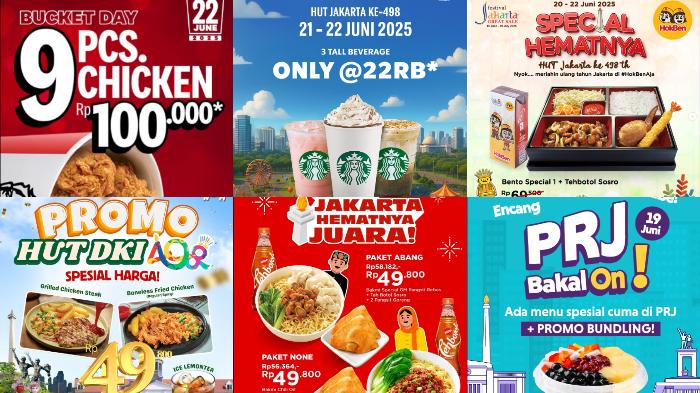 Kumpulan Promo Makanan dan Minuman Spesial HUT ke-498 Jakarta
