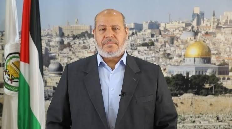 PERANG DI GAZA - Potret pemimpin senior Hamas Khalil al-Hayya dalam sebuah unggahan PressTV di X, 7 Mei 2026. Putra pemimpin Hamas Khalil al-Hayya, Azzam al-Hayya, terluka dalam serangan udara Israel di Gaza.