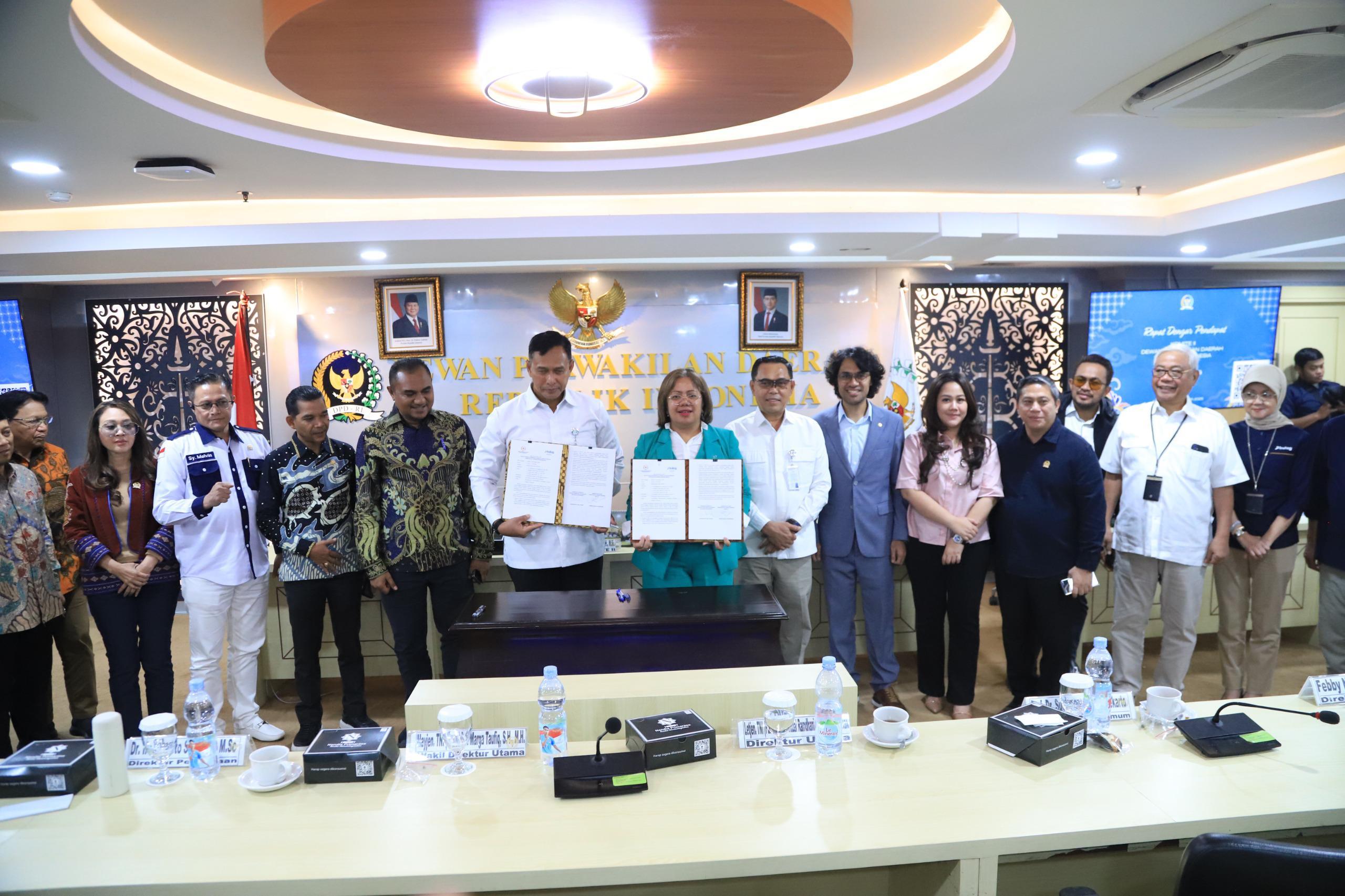 RDP Komite II DPD RI Bahas Distribusi & Ketersediaan Pangan Daerah, BULOG Bangun Gudang Strategis