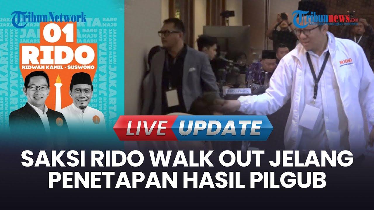 VIDEO Saksi RK-Suswono Walk Out: KPU Tetapkan Hasil Pilgub 2024, Pramono-Rano Menang