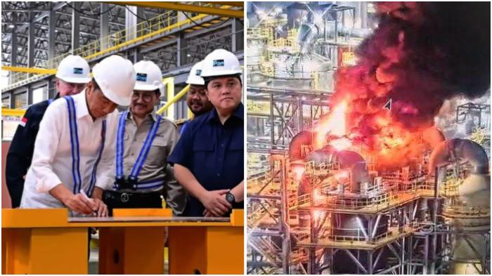 Smelter PT Freeport Gresik Terbakar, Belum Sebulan Diresmikan Jokowi, Pembangunan Habiskan Rp 56 T