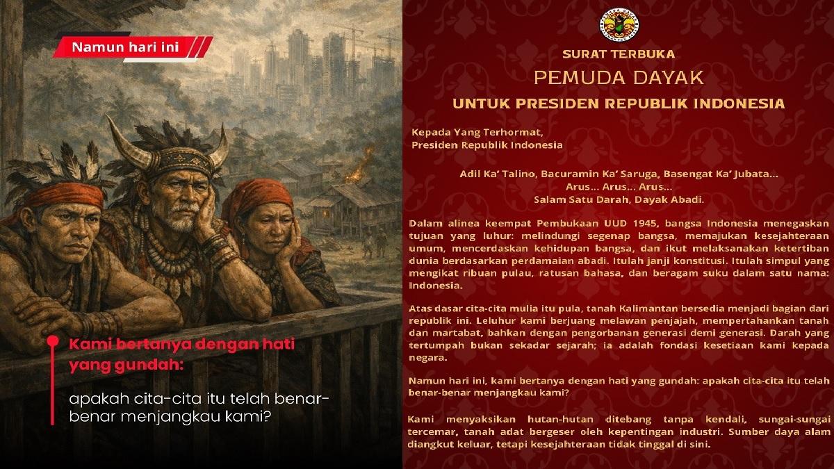 Surat Terbuka untuk Presiden Prabowo menyikapi kerusakan lingkungan di Kalimantan