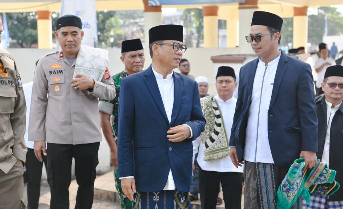 Rayakan Iduladha di Serang, Mendes Yandri Serukan Persatuan Warga