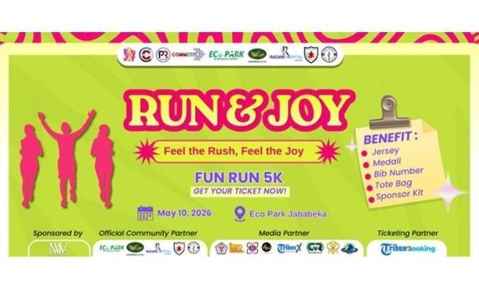 Run & Joy Siap di Gelar, Cara Seru Menikmati Hidup Sehat di Akhir Pekan