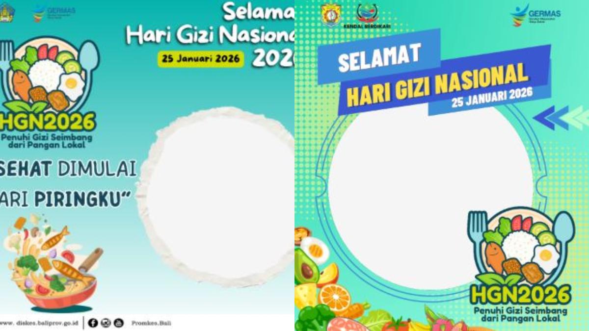 30 Twibbon Hari Gizi Nasional 2026, Cocok Dibagikan di Medsos