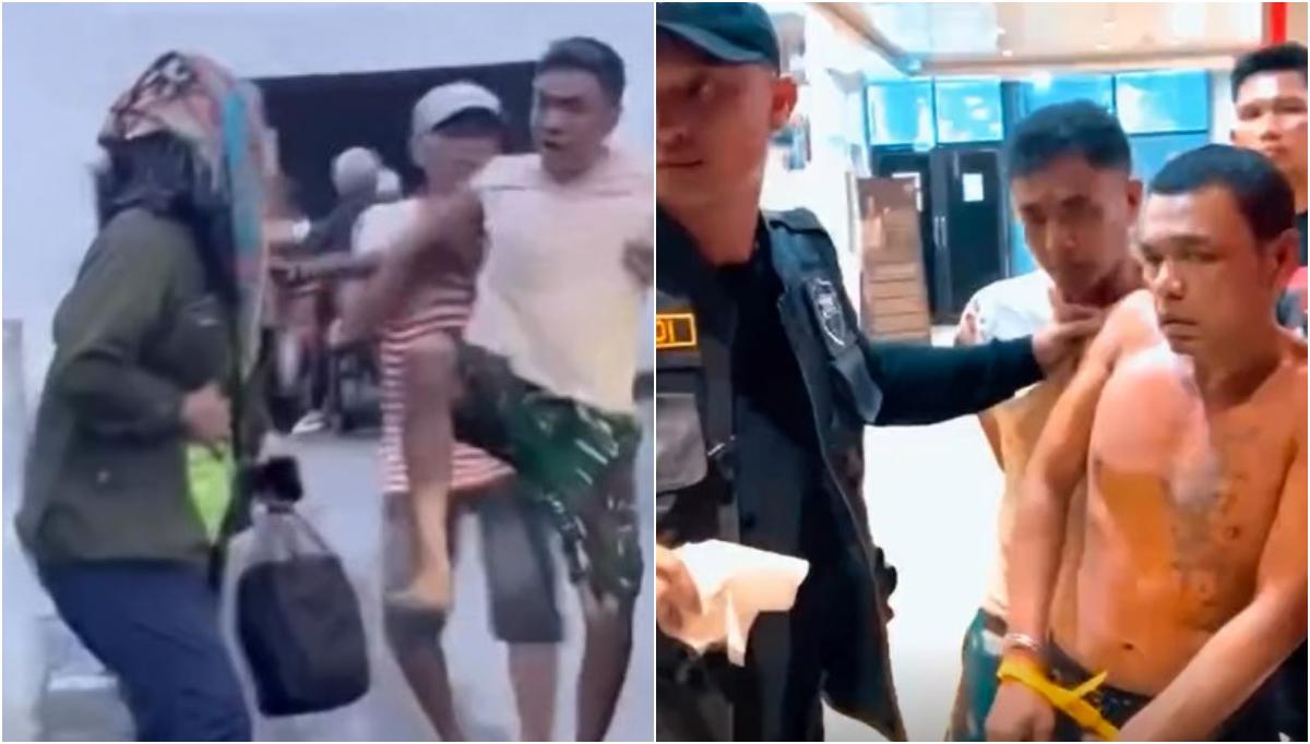 Viral Video Preman Tendang Ibu Hamil, Penangkapan Berjalan Dramatis, Senjata Ikut Diamankan