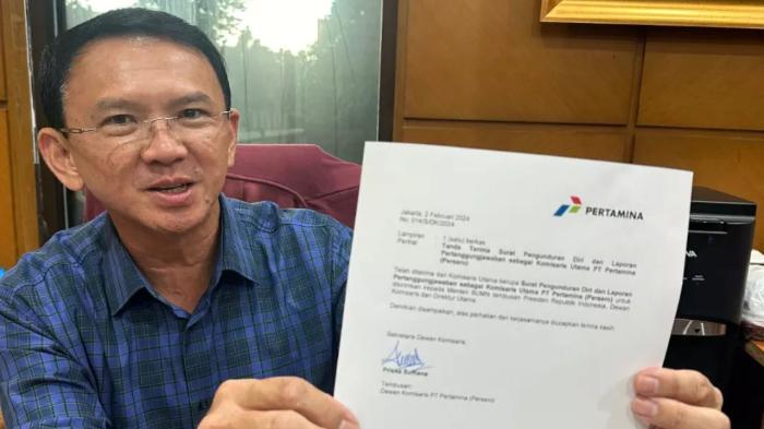 Ahok Mundur dari Pertamina, Lepas Jabatan Komisaris Utama demi Kampanyekan Ganjar Pranowo