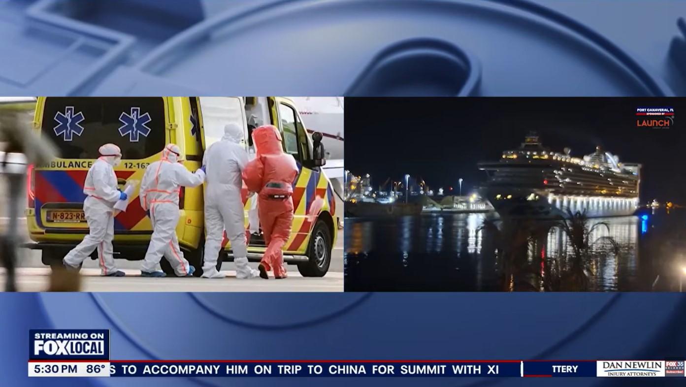 VIRUS KAPAL PESIAR - Tangkap layar YouTube FOX 35 Orlando 12 Mei 2026 memperlihatkan laporan lebih dari 100 orang jatuh sakit akibat norovirus di kapal pesiar Caribbean Princess. Norovirus merupakan virus sangat menular yang menyebabkan muntah, diare, dan berisiko memicu dehidrasi