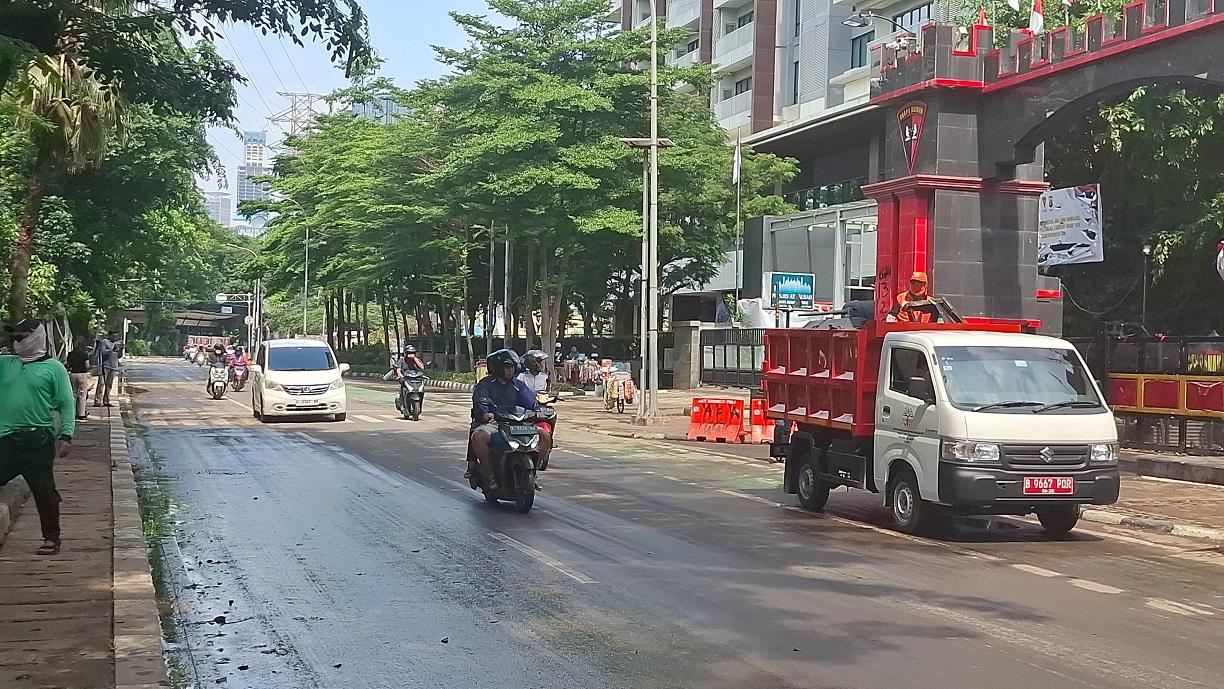 Berangsur Kondusif, Jalan di Depan Mako Brimob Kwitang ke Arah Simpang Senen Jakpus Kembali Dibuka
