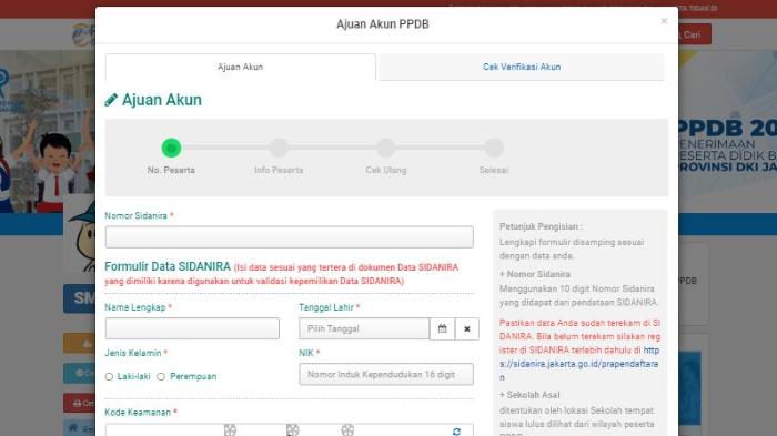 Cara Aktivasi Akun PPDB Jakarta 2024 Jenjang SMP, Klik ppdb.jakarta.go.id